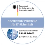 Button Prüfstelle für IT-Sicherheit gültig bis 2018 RGB